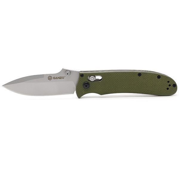 Ніж складаний туристичний Ganzo G704 (8.6 см) 440C / G10 зелений 44306 фото
