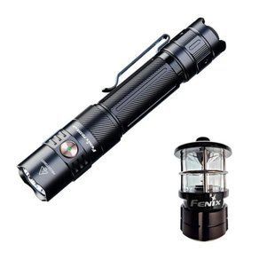 Ліхтар тактичний ручний Fenix PD35R ACE LED 2000 лм + наключний ліхтар CL01 (чорний) | Лімітована серія 73507 фото