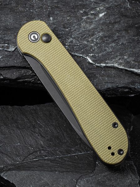 Ніж складаний туристичний Civivi Elementum Pocket, (8.9 см) 14C28N / Micarta оливковий 61109 фото