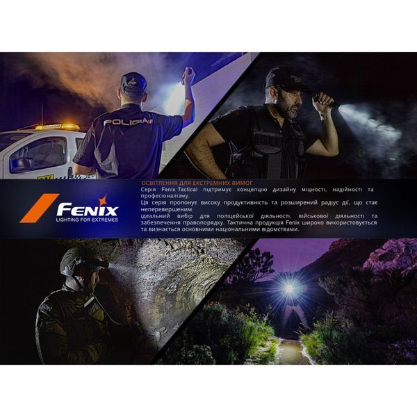 Ліхтар тактичний ручний Fenix PD35R ACE LED 2000 лм + наключний ліхтар CL01 (помаранчевий) | Лімітована серія 73508 фото