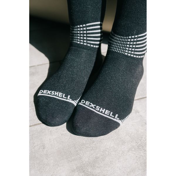 Водонепроникні шкарпетки Dexshell Longlite Socks 2.0, сірі полоски, розмір XL (47-49) 70413 фото