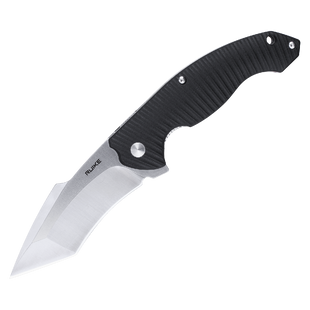 Ніж складаний туристичний Ruike P851-B, (8.9 см) 14C28N / G10 чорний 45609 фото