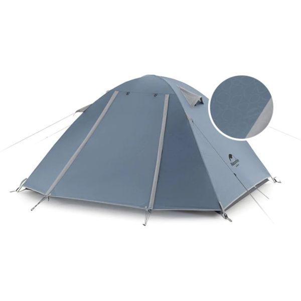 Намет тримісний Naturehike P-Series NH18Z033-P 210T/65D, темно-синій 61655 фото