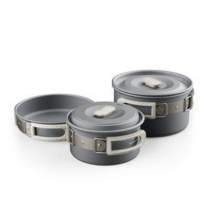 Набір посуду (2 каструлі, сковорідка) Naturehike CNK2450CF010, алюміній 68969 фото