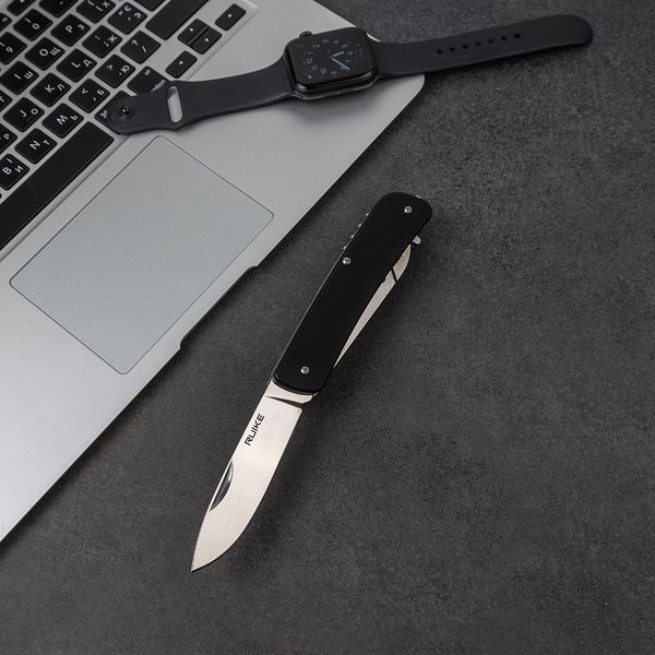 Багатофункціональний ніж Ruike Trekker LD32-B, (8.5 см) 12C27 / G10 чорний, 11 інстр. 44926 фото