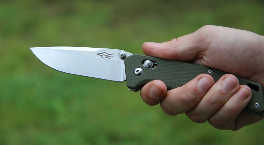 Ніж складаний туристичний Firebird FB7601 (8.7 см) 440С / G10 зелений 45180 фото