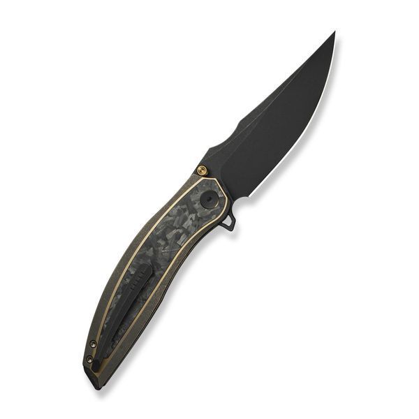 Ніж складаний мисливський Weknife Quinseris, (10,1 см) Bohler M390 / Titanium бронзовий 72814 фото