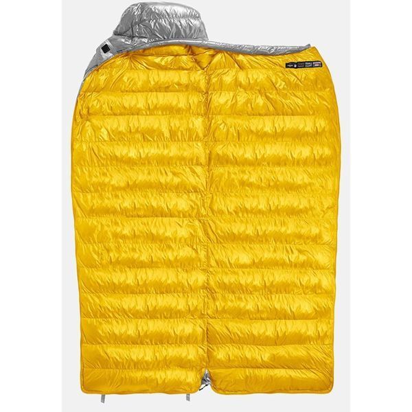 Спальник з натуральним пухом Naturehike CW700 CNK2450WS048, p-р M, жовто-сірий 71491 фото