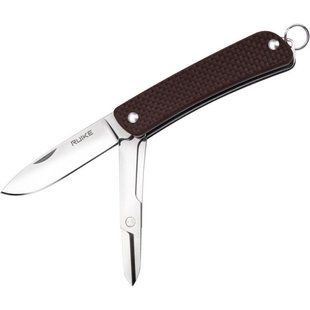 Багатофункціональний ніж Ruike Criterion S22, (5.3 см) 12C27 / G10 коричневий, 3 інстр. 45685 фото