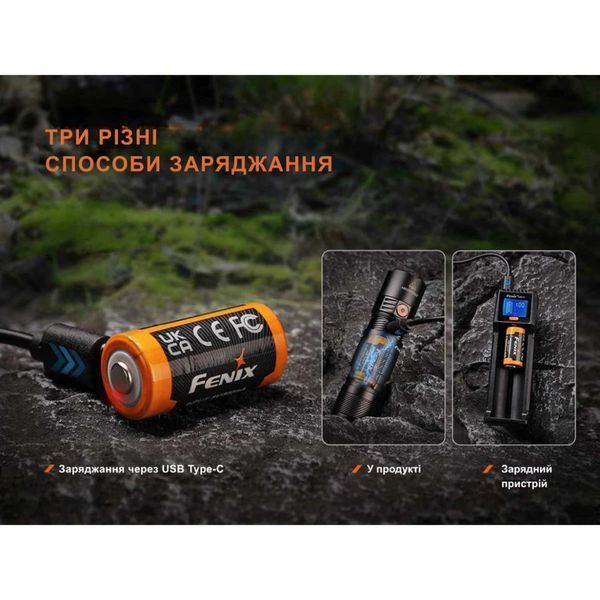 Акумулятор 16340 Fenix (1050 mAh) Type-C 74013 фото
