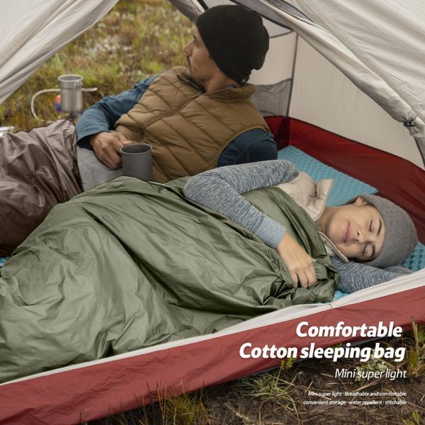 Спальний мішок Naturehike LW180 Mini NH21MSD04, лівий, темно-зелений 70886 фото