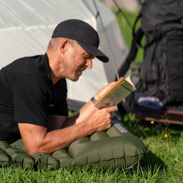 Матрац туристичний надувний двомісний Naturehike CNK2550WS019, 200х125х6.5 см, синій, для кемпінгу із мішком для надування 71514 фото