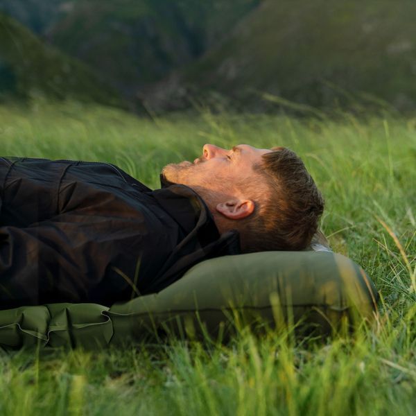 Матрац туристичний надувний двомісний Naturehike CNK2550WS019, 200х125х6.5 см, синій, для кемпінгу із мішком для надування 71514 фото