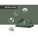 Намет тримісний автоматичний Naturehike NH21ZP008, темно-зелений 65087 фото 7