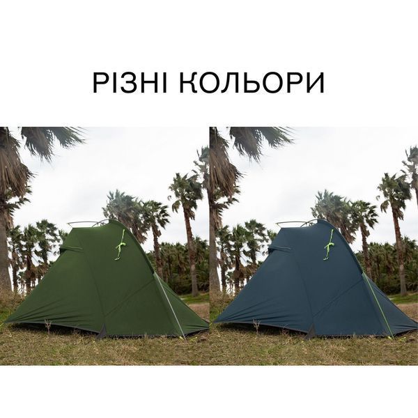 Намет двомісний Naturehike Tagar NH17T180-J, темний зелений 69513 фото