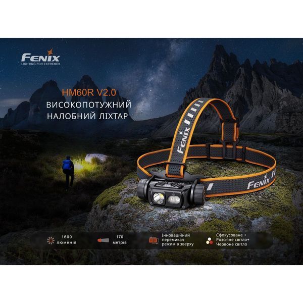 Ліхтар налобний Fenix HM60R 2.0 72654 фото