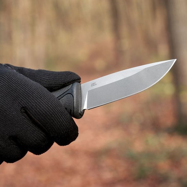 Ніж фіксований туристичний Ganzo G807 (8.8 см) 9CR14 / PP+TPR чорний з чохлом 64267 фото